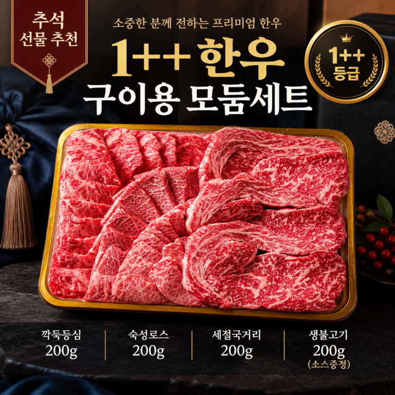 한우 구이용 모둠세트, 10만원 이하 추석 한우선물 마장동 설로인 숙성로스