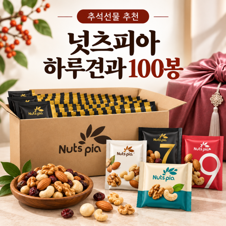 하루견과 100봉 선물세트, 추석 견과류 선물 믹스 넛츠피아 추석 명절 답례품