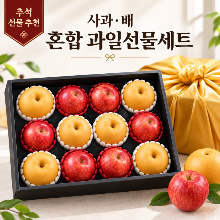 사과 배 혼합 과일선물세트, 명절 사과 배 추석 설날 설