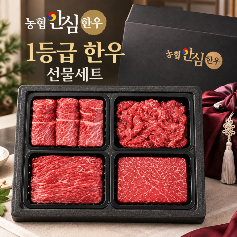 농협안심한우 1등급 한우 선물세트 , 실속 알찬 명절